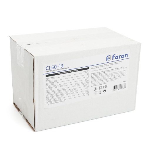 Гирлянда Feron CL50-13 Белт-лайт 230V черный IP65 13м Гирлянда Feron CL50-13 Белт-лайт 230V черный IP65 13м