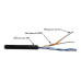 Кабель информационный Lanmaster TWT-5EUTP2-OUT кат.5 UTP 2 пары 24AWG PE внешний 305м черный Кабель информационный Lanmaster TWT-5EUTP2-OUT кат.5 UTP 2 пары 24AWG PE внешний 305м черный