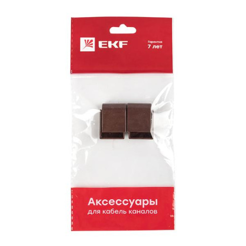 Заглушка (20x10) (4 шт) темн. дерево EKF-Plast Заглушка (20x10) (4 шт) темн. дерево EKF-Plast