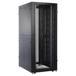 Шкаф серверный ЦМО (ШТК-СП-42.8.10-48АА-9005) напольный 42U 800x930мм пер.дв.перфор. задн.дв.перфор.2-хст. 2 бок.пан. 1350кг черный 690мм 180град. 1950мм