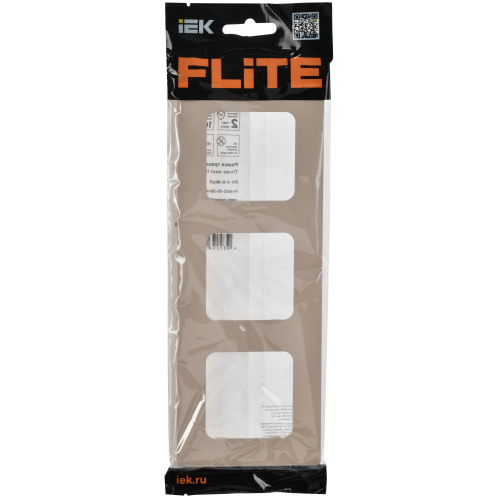 FLITE Рамка 3-местная РУ-3-К-ФлЛ льняной IEK FLITE Рамка 3-местная РУ-3-К-ФлЛ льняной IEK