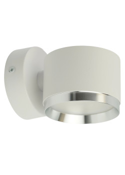 Светильник  настенный Feron HL4598  Barrel DUET 12W, 230V,GX53, белый + хром IP20