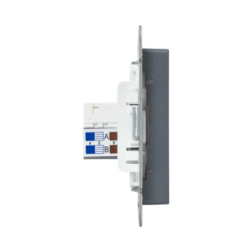 Механизм роз., RJ45 - 2шт, (cat5), графит., Эпика EKF Механизм роз., RJ45 - 2шт, (cat5), графит., Эпика EKF