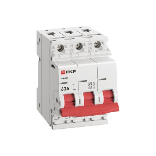 Выкл. нагрузки ВН-63N 3P 63А PROXIMA EKF Выкл. нагрузки ВН-63N 3P 63А PROXIMA EKF