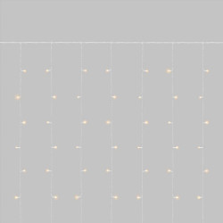 Гирлянда светодиодная занавес 3х2м 264 LED тепл. бел. прозр. ПВХ IP44 эффект мерцания 22 нити 12 LED/нить Neon-Night 235-526