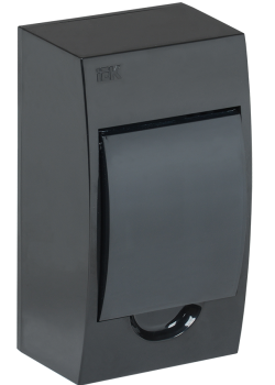 KREPTA 3 Корпус пластиковый ЩРН-П-4 IP41 черный IEK