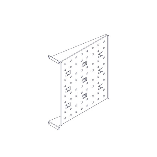 Фиксированная полка Systeme Electric, серия Uniprom, 2U, 450мм, до 15кг