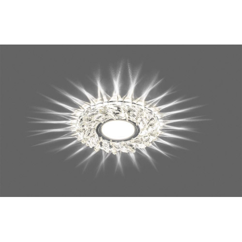 Светильник встраиваемый с белой LED подсветкой Feron CD915 потолочный MR16 G5.3 прозрачный Светильник встраиваемый с белой LED подсветкой Feron CD915 потолочный MR16 G5.3 прозрачный
