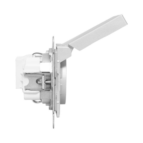 Механизм роз., 16А, IP44, с.з., с.ш., c крышкой, алюм. Эпика EKF