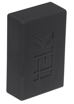 ELECOR Заглушка КМЗ 15х10 черный (4шт/компл) IEK