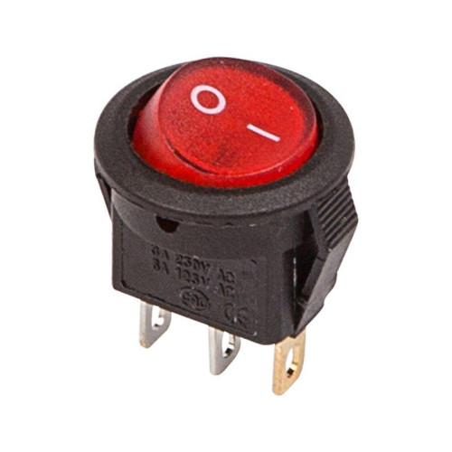 Выключатель клавишный круглый 250А 3А (3с) ON-OFF красн. с подсветкой Micro (RWB-106 SC-214) REXANT 36-2530 Выключатель клавишный круглый 250А 3А (3с) ON-OFF красн. с подсветкой Micro (RWB-106 SC-214) REXANT 36-2530