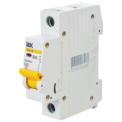 KARAT Автоматический выключатель ВА47-29 1P B 40А 4,5кА IEK