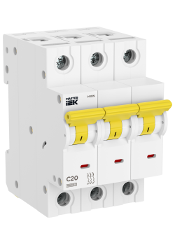 Автоматический выключатель M10N 3P C 20А MASTER IEK