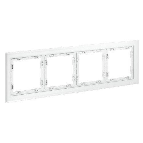 Рамка 4-м S70 стеклян. бел. матов. Voltum VLS110402 Рамка 4-м S70 стеклян. бел. матов. Voltum VLS110402