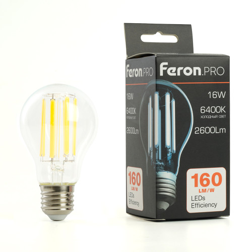 Лампа светодиодная Feron.PRO LB-1116 Шар E27 2600LM 16W 175-265V 6400K Лампа светодиодная Feron.PRO LB-1116 Шар E27 2600LM 16W 175-265V 6400K