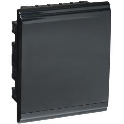 PRIME Корпус пластиковый ЩРВ-П-24 модуля встраиваемый черный IP41 IEK