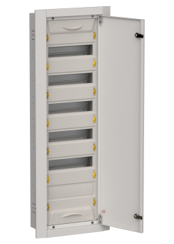 TITAN 5 Корпус металлический ЩРв-72 (1х72) 1005х365х130мм IP31 серый (одна дверь) IEK