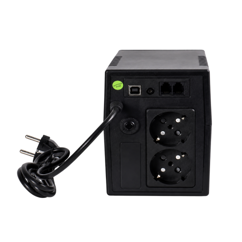 Источник бесперебойного питания NERPA RU 800ВА/480Вт, LED, 2 розетки Schuko, USB, АКБ 9 Ач/12 В