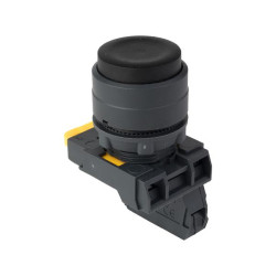 Кнопка выпирающая SB-35 с фиксацией 1NO черная IP65
