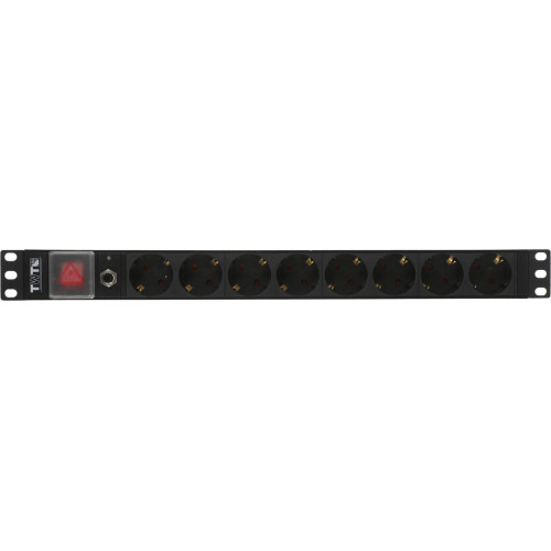 Блок распределения питания Lanmaster TWT-PDU19-10A8P гор.размещ. 8xSchuko базовые 10A