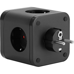 Сетевой разветвитель Buro BU-PW3UC-Plus-B (3 розетки) черный (пакет ПЭ)