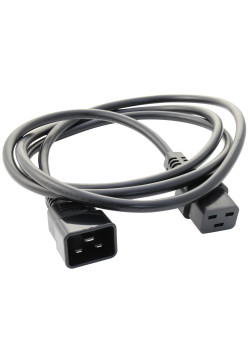 Кабель питания DKC, IEC320 С19 - IEC320 C20, 1.0м, 3x2,5мм