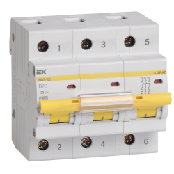 KARAT Автоматический выключатель ВА47-100 3P D 20А 10кА IEK