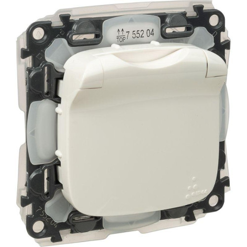 Розетка 1-м СП Valena Allure 16А IP44 250В 2P+E защ. шторки с крышкой механизм бел. Leg 755204 Розетка 1-м СП Valena Allure 16А IP44 250В 2P+E защ. шторки с крышкой механизм бел. Leg 755204