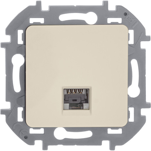 Розетка компьютерная/ Розетка компьютерная RJ-45 категория 5Е UTP слоновая кость INSPIRIA Розетка компьютерная/ Розетка компьютерная RJ-45 категория 5Е UTP слоновая кость INSPIRIA