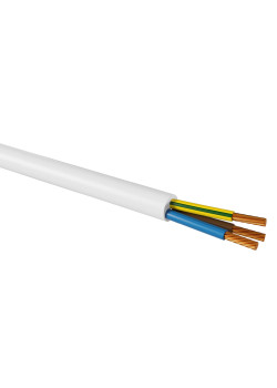 Провод ПВС 3х1,5 ГОСТ (20м), белый TDM