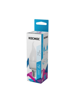 Лампа светодиодная CW 8Вт 220В E14 4500К Космос Lksm_LED8wCWE1445