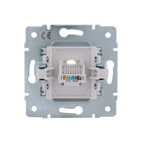 Розетка компьютерная 1-м СП Karina RJ45 механизм бел. LEZARD 707-0288-139 Розетка компьютерная 1-м СП Karina RJ45 механизм бел. LEZARD 707-0288-139
