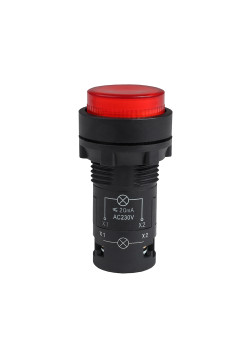 Кнопка с подсветкой OptiSignal Compact D22 C7-PL-M410 красная 1НО 230 В AC XB7NW34M1