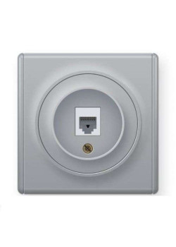 Розетка компьютерная 1-м СП Florence RJ45 кат.5E механизм сер. (1E20701302) OneKeyElectro 2172839