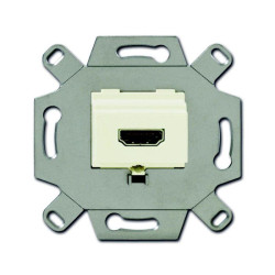 Розетка аудио/видео HDMI HDMI-type A Full HD 20п механизм сл. кость ABB 2CKA000230A0430