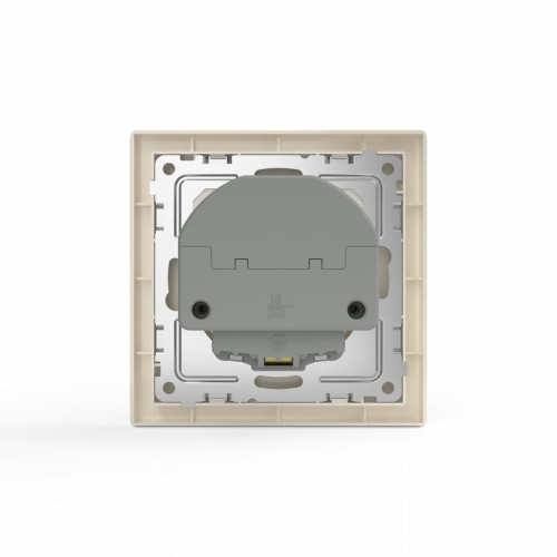 Розетка 1-м СП Pixel с заземл. с 2-мя заряд. устр. USB тип A+C IP20 механизм беж. TOKOV ELECTRIC TKE-PX-R1U2AC-C02