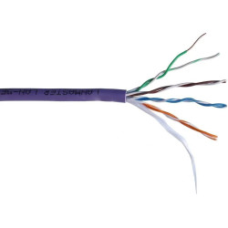 Кабель информационный Lanmaster LAN-5EUTP-PT-LSZH-VI кат.5E UTP 4 пары 24AWG LSZH внутренний 305м фиолетовый