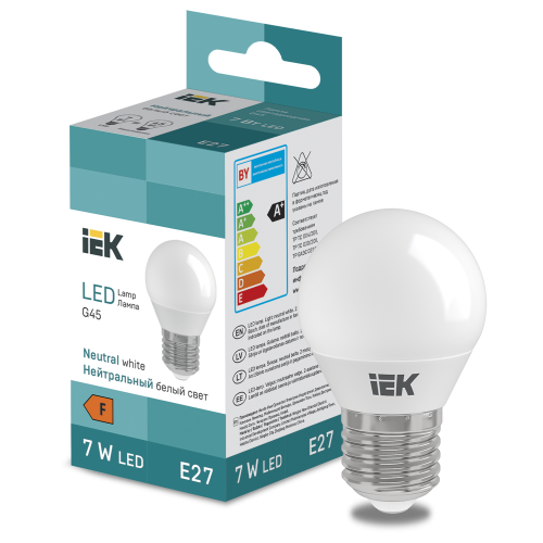 LED Globe G45 600lm 4000K E27 IEK