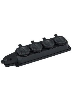 Колодка удлинителя 4-м 16А с заземл. каучук TOKOV ELECTRIC TKE-C05-KK4-Z