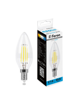 Лампа светодиодная Feron LB-73 Свеча E14 9W 230V 6400K