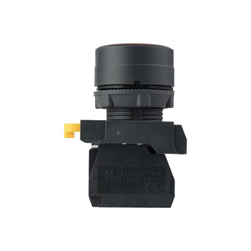 Кнопка SB-31 плоская с фиксацией 1NС красная IP65 Кнопка SB-31 плоская с фиксацией 1NС красная IP65