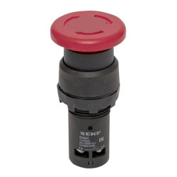 Кнопка SW2C-11MZ поворотная красная NO+NC Грибок EKF