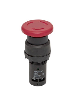 Кнопка SW2C-11MZ поворотная красная NO+NC Грибок EKF
