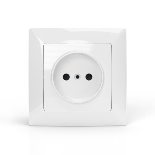 Розетка 1-м СП AVA 16А IP20 без заземл. без защ. шторок в сборе бел. TOKOV LIGHT TKL-AV-R1F-C01