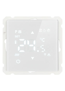 Терморегулятор Wi-Fi (механизм), STEKKER, 250В, 3500Вт, серия Катрин, GLS00-7119-01, белый