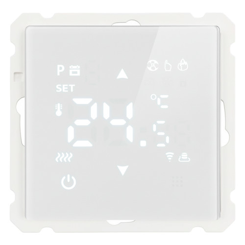 Терморегулятор Wi-Fi (механизм), STEKKER, 250В, 3500Вт, серия Катрин, GLS00-7119-01, белый