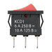 Выключатель клавишный KCD1-102 250В AC/DC, 1P, 6А, (3с), ON-ON, черный корпус, красная клавиша, Mini TDM Выключатель клавишный KCD1-102 250В AC/DC, 1P, 6А, (3с), ON-ON, черный корпус, красная клавиша, Mini TDM