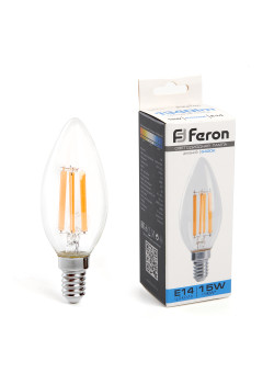 Лампа светодиодная Feron LB-717 Свеча E14 15W 230V 6400K