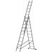 Лестница трехсекционная алюминиевая, 3x10 ступеней, H=285/481/674 см, вес 12.19 кг Лестница трехсекционная алюминиевая, 3x10 ступеней, H=285/481/674 см, вес 12.19 кг