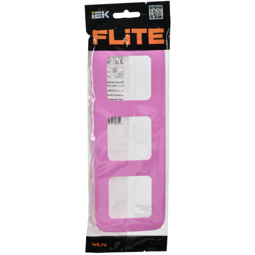 FLITE Рамка 3-местная РУ-3-А-ФлПр пурпурный IEK FLITE Рамка 3-местная РУ-3-А-ФлПр пурпурный IEK